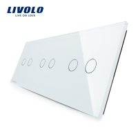 Panel de cristal Doble +Doble + Doble táctil Livolo EU Standard