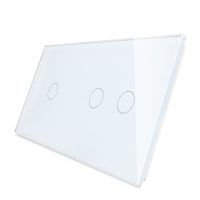 Panel de cristal 1+Doble táctil Livolo EU Standard