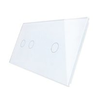 Panel de cristal Doble +1 táctil Livolo EU Standard