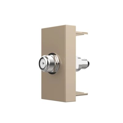 Puerto TV Sat EU Estándar sin marco de cristal Livolo para libre montaje culoare aurie