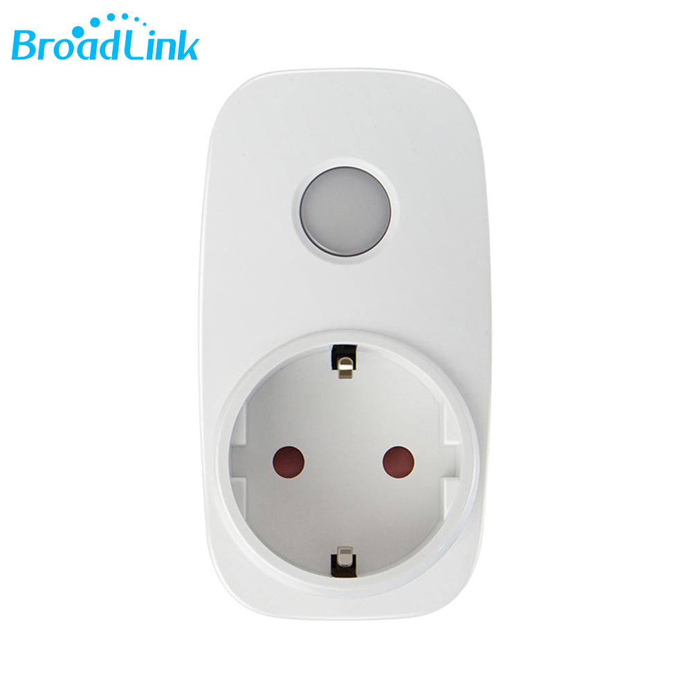 Enchufe inteligente programable BroadLink SP3-S Wi-Fi con monitor de energía, control de teléfono móvil