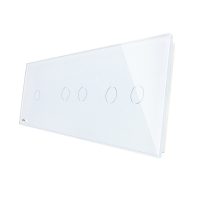 Panel de interruptores simple + doble + doble Livolo de vidrio