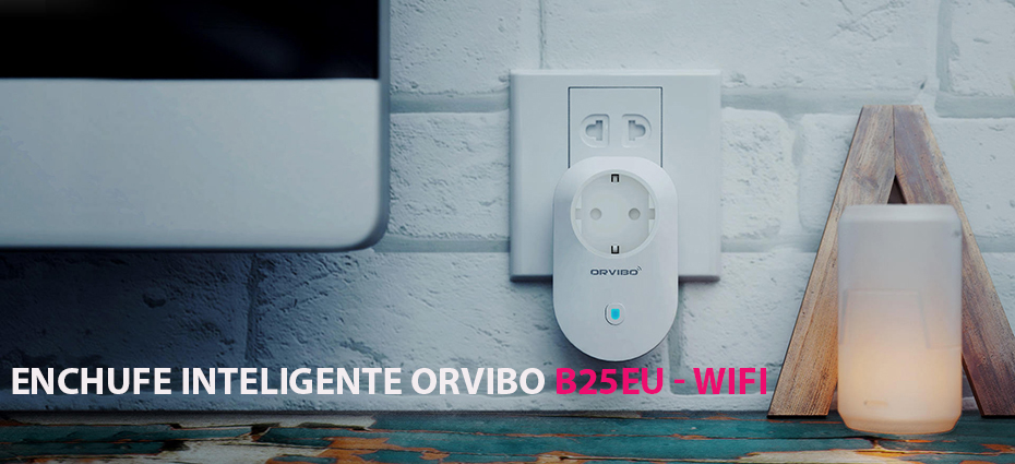 Enchufe inteligente Wi-Fi Orvibo B25EU, control desde el teléfono móvil