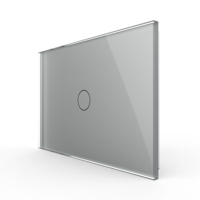 Interruptor táctil simple Livolo de vidrio – estándar italiano culoare gri