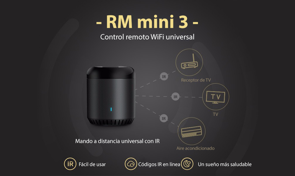 Control remoto inteligente Broadlink RM Mini 3, wi-fi 4g