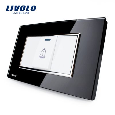 Timbre de cristal Livolo – estándar italiano culoare neagra