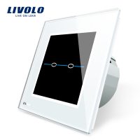 Interruptor táctil doble Livolo de vidrio – Serie R
