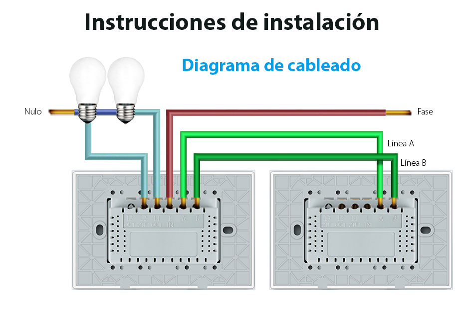 Interruptores inalámbricos conmutados compatibles  y Google