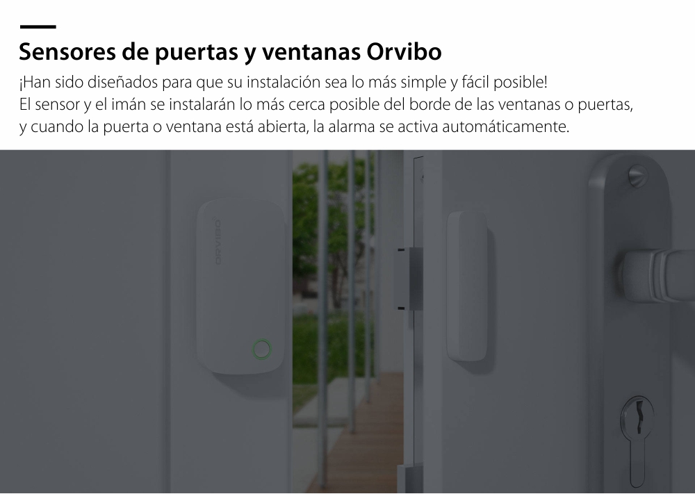 Sensor de puerta y ventana Orvibo, protocolo ZigBee