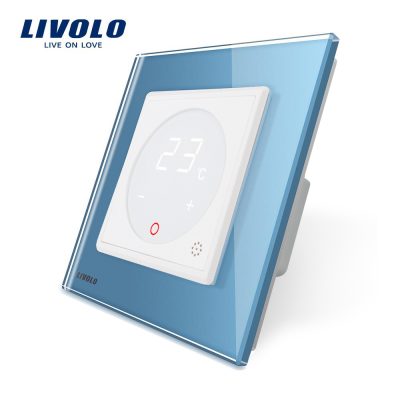 Termostato Livolo para sistemas de calefacción eléctrica culoare albastra