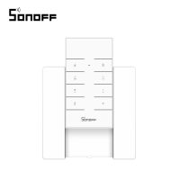 Paquete Soporte de pared + control remoto RF Sonoff RM433 con función de sincronización Wi-Fi, ajuste de intensidad de luz, ajuste de velocidad del ventilador