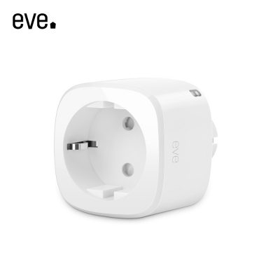Enchufe inteligente Eve Energy EU compatible con Apple HomeKit, inalámbrico, monitoreo de consumo de energía, control desde el teléfono móvil