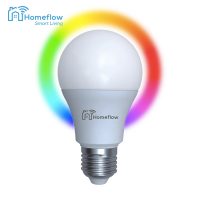 Bombilla LED inteligente inalámbrica Homeflow B-5011, E27, 9W (60W), 806lm, RGB, regulable, control desde el teléfono móvil