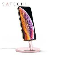 Soporte de carga Satechi para iPhone, aluminio culoare roz