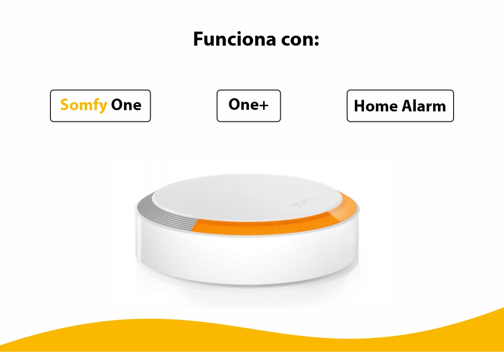 Sirena exterior Somfy, 112 dB, Compatible con Somfy One, One+, Somfy Home Alarm