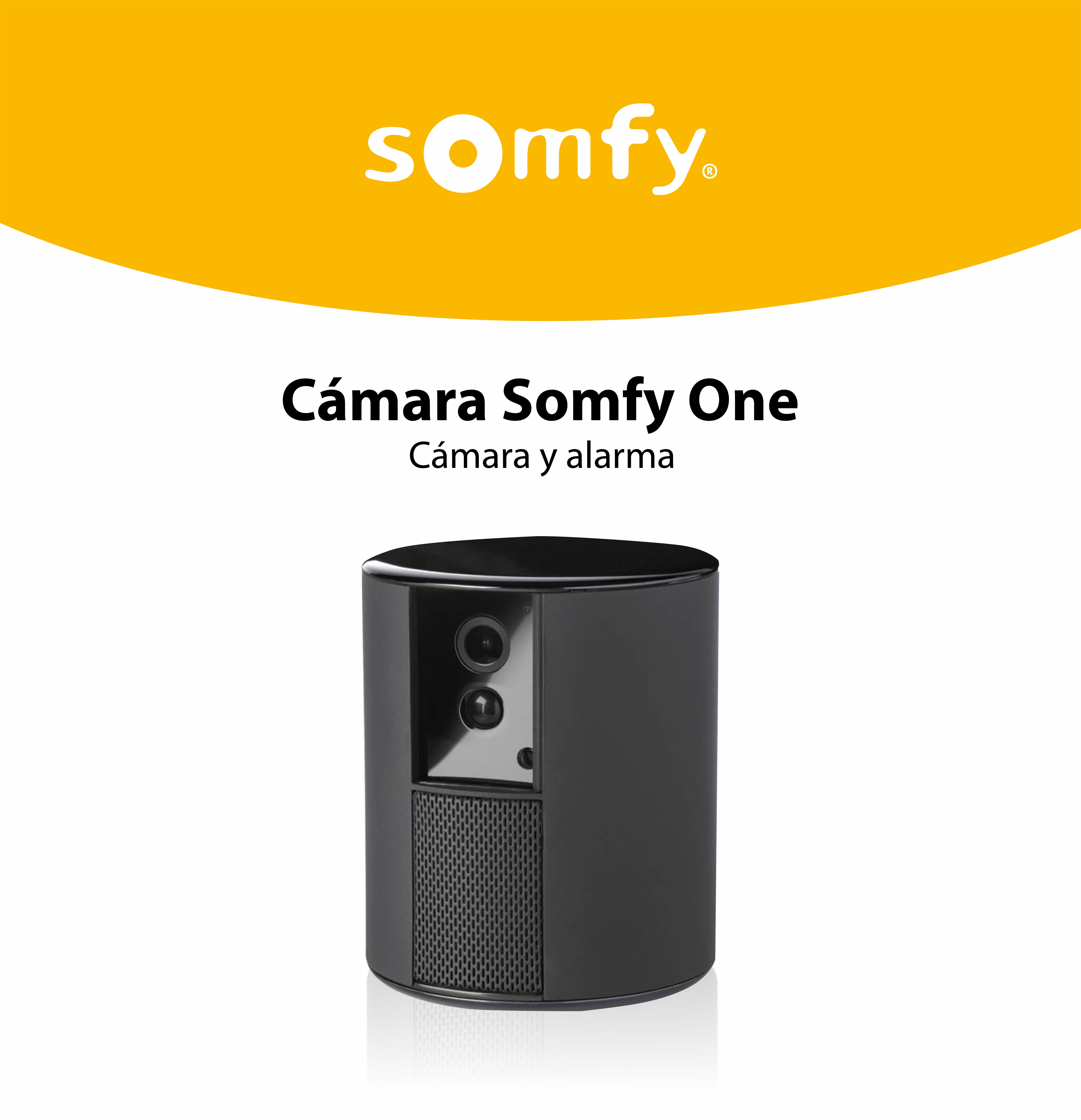 Cámara de vigilancia Somfy One, Full HD, Alarma y sirena, WiFi, Bluetooth 4.0, Detector de movimiento