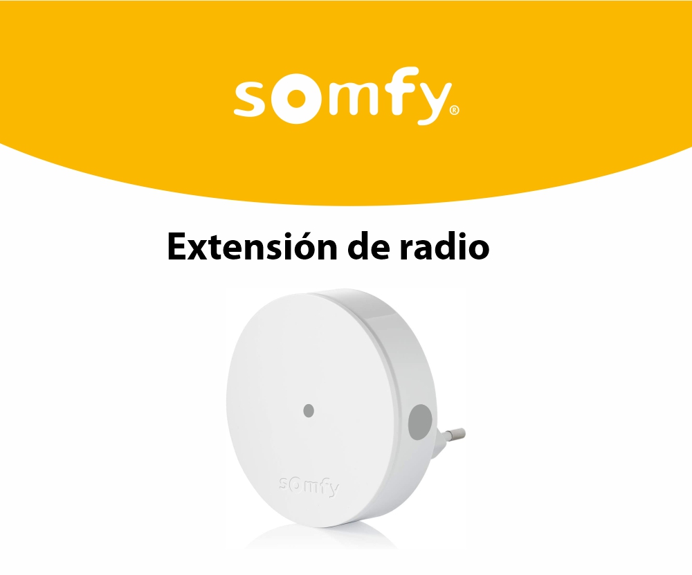 Extensión de radio Somfy Protect, Compatible con Somfy One, One+, Somfy Home Alarm
