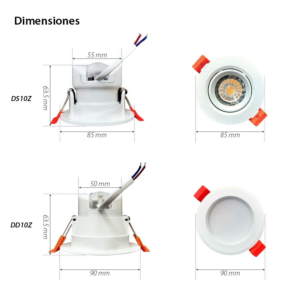 Foco LED Orvibo DS10Z, 6W, Protocolo ZigBee, 450 LM, Luz ajustable
