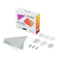 Paquete 3 paneles de luz Nanoleaf Shapes Triangles, 16 millones de colores, Iluminación LED RGBW, Temperatura de color ajustable