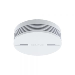 Senzor de fum Netatmo, Wireless, Volum 85 dB, Notificari aplicatie, Functionare fara Hub