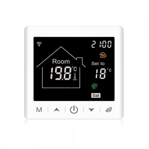 Termostat Wi-Fi pentru centrala termica pe gaz si incalzire in pardoseala BeOk TR9B-WIFI-EP