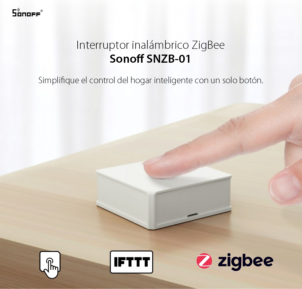 SNZB-01 – Interruptor inalámbrico Zigbee – Sonoff Perú