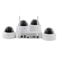 Kit 4 cámaras Wi-Fi Dome + NVR Uniview, 2 MP, Resolución Full HD, Distancia infrarroja 30 m, Resistencia IP67