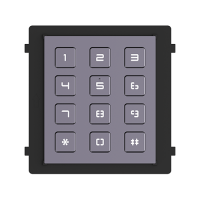 Módulo de teclado HikVision DS-KD-KP, Para intercomunicador/interfono modular, 12 teclas iluminadas, Embedded Linux