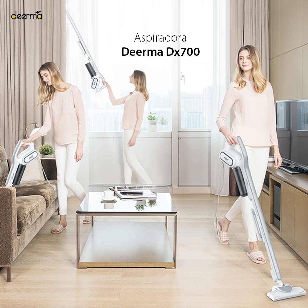 Deerma DX700 – Aspiradora Vertical Multifuncional, Potencia 600 W, Capacidad 800 mL