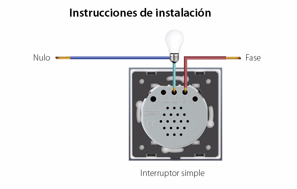 Interruptor táctil simple 1 táctil + doble 2 táctiles, Livolo, de cristal, Protocolo ZigBee, Control desde el teléfono móvil