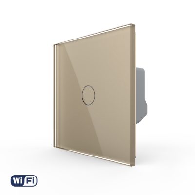 Interruptor táctil simple Wi-Fi LIVOLO – Nueva serie culoare aurie