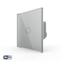 Interruptor táctil simple Wi-Fi LIVOLO – Nueva serie culoare gri