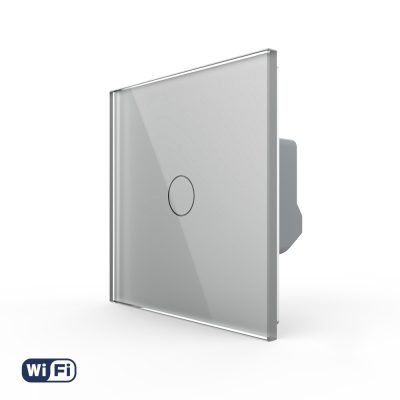Interruptor táctil simple Wi-Fi LIVOLO – Nueva serie culoare gri