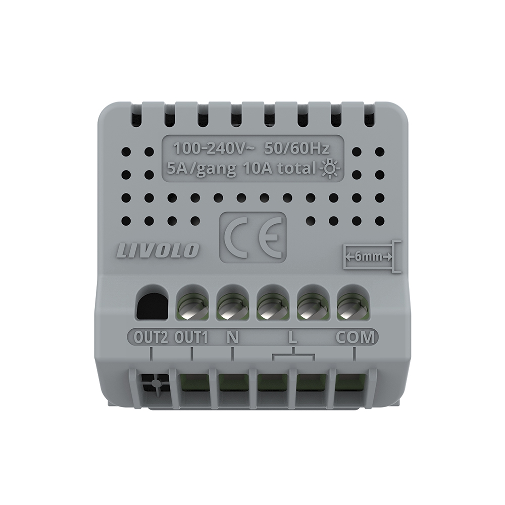 Interruptor conmutador/conmutador cruce simple táctil Wi-Fi LIVOLO