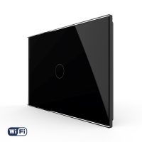 Interruptor simple táctil Wi-Fi LIVOLO de vidrio, estándar italiano – Serie Nueva culoare neagra