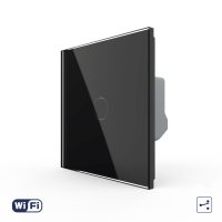 Interruptor conmutador simple táctil Wifi Livolo – serie nueva culoare neagra