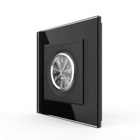 Reloj mecánico Livolo con marco de vidrio de seguridad culoare neagra
