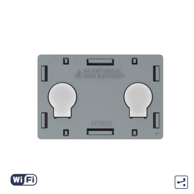 Módulo interruptor conmutador doble táctil Wifi Livolo, estándar italiano – nueva serie