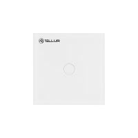 Interruptor simple táctil Wi-Fi de vidrio Tellur