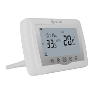 Termostato inteligente para la caldera de gas, Tellur, Wi-Fi, LCD de 3,7 pulgadas, Control desde la aplicación