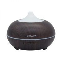 Difusor de aromaterapia inteligente Tellur, Wifi, LED, Capacidad 300 mL, Marrón oscuro