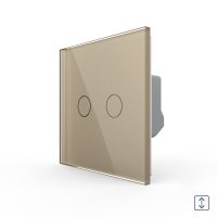 Interruptor táctil para cortinas de vidrio LIVOLO – Nueva serie culoare aurie