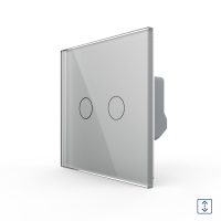 Interruptor táctil para cortinas de vidrio LIVOLO – Nueva serie culoare gri