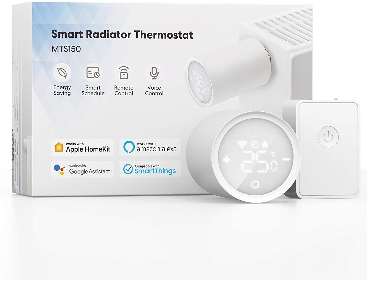 Kit cabeza termostática con hub para radiador Meross MTS150H, Control App,  Wi-Fi - Casa del Futuro