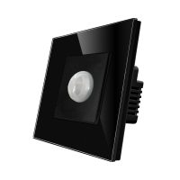 Sensor de movimiento LUXION PIR con marco de vidrio culoare neagra