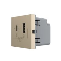 Módulo de Enchufe USB-A + USB-C LIVOLO – Nueva Serie culoare aurie