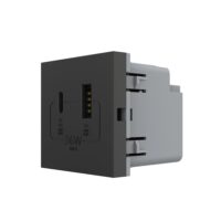 Módulo de Enchufe USB-A + USB-C LIVOLO – Nueva Serie culoare neagra